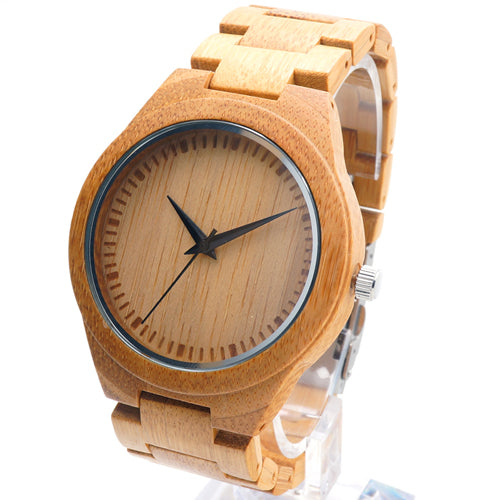 H05 Men's Designer Watches Bamboo Wood