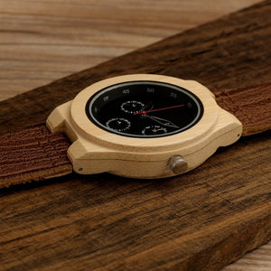 H28 Mens Wooden Bamboo Watch with