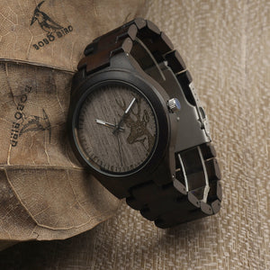 I26 Mens Unique Ebony Wooden Watches