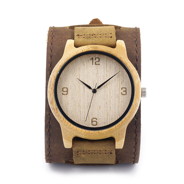 L09 Bamboo Wooden Men Wristwatch with