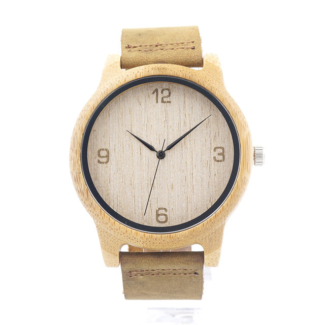 L09 Bamboo Wooden Men Wristwatch with