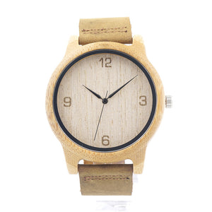 L09 Bamboo Wooden Men Wristwatch with