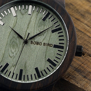 M04 Wooden Men Watch Analog Quartz