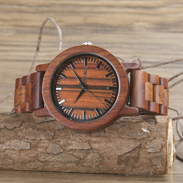 BOBO BIRD-M10 Handmade Men Wooden Luxury Quartz
