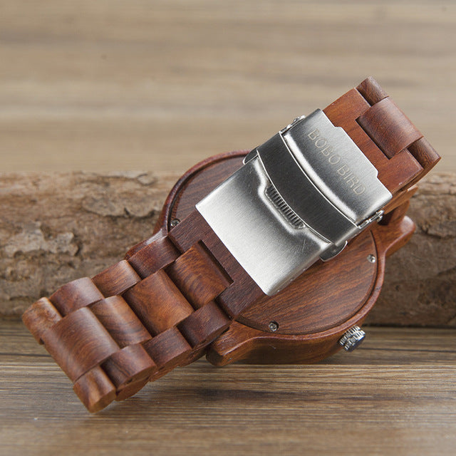 BOBO BIRD-M10 Handmade Men Wooden Luxury Quartz