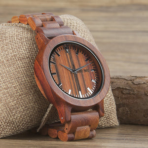 BOBO BIRD-M10 Handmade Men Wooden Luxury Quartz