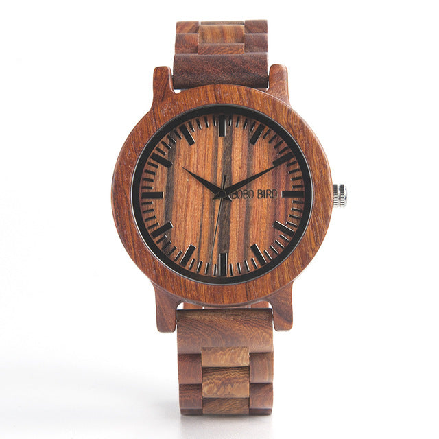 BOBO BIRD-M10 Handmade Men Wooden Luxury Quartz