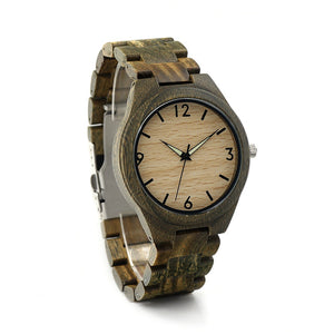 Men Green Sandal Wooden Watch Top Luxury