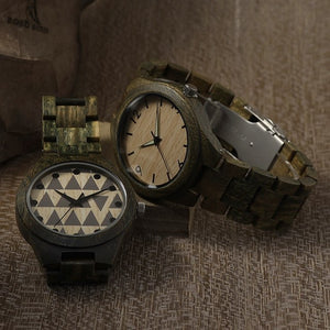 Men Green Sandal Wooden Watch Top Luxury