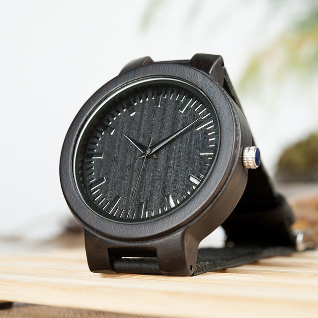 Men Watch Minimalist Original Wooden