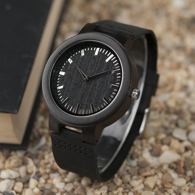 Men Watch Minimalist Original Wooden