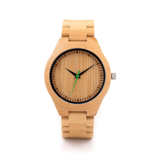 Men Wooden Bamboo Watches Luxury Men's