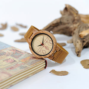 Mens Retro Design Brand Luxury Wooden