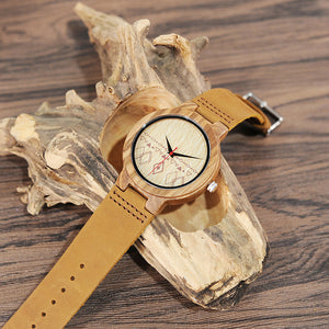 Mens Retro Design Brand Luxury Wooden