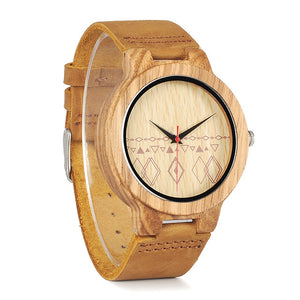 Mens Retro Design Brand Luxury Wooden