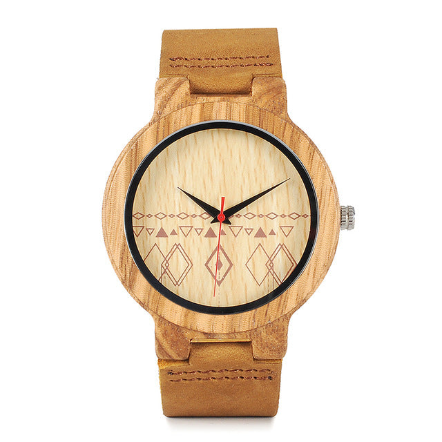 Mens Retro Design Brand Luxury Wooden