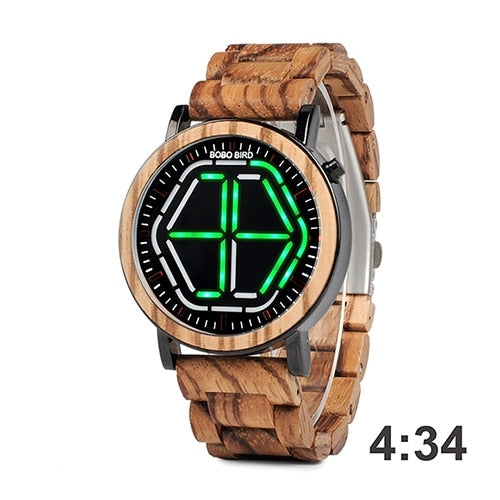New Arrival Wooden WristWatch Led