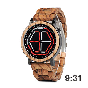 New Arrival Wooden WristWatch Led