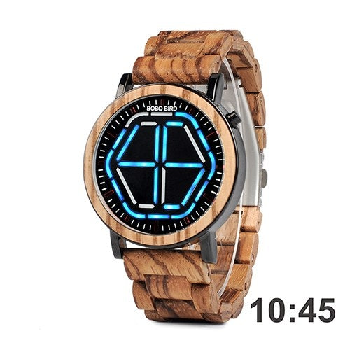 New Arrival Wooden WristWatch Led