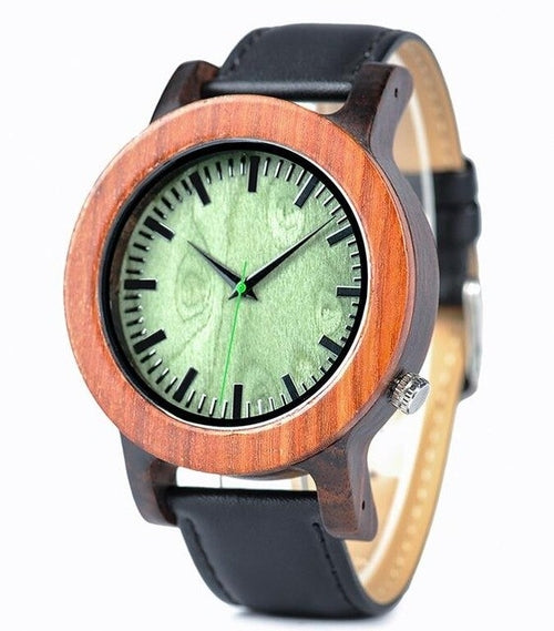 Two Tone Wooden Watches for Men Oversize