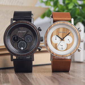 Wooden Stainless Steel Men Watches Top