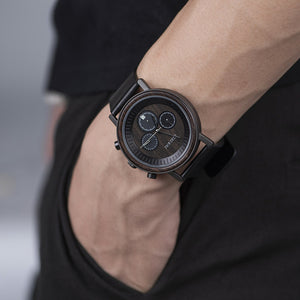 Wooden Stainless Steel Men Watches Top