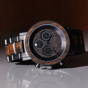 Wooden Stainless Steel Men Watches Top