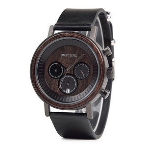 Wooden Stainless Steel Men Watches Top