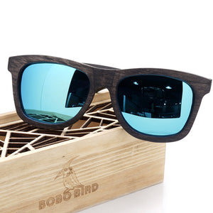 Bobobird Men's Retro Wooden Bamboo Sunglasses