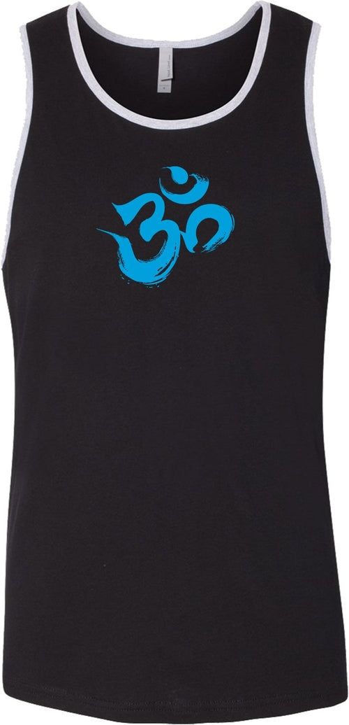 Aqua Brushstroke AUM Premium Yoga Tank Top