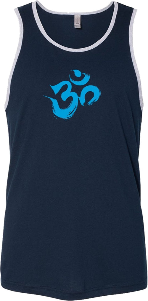 Aqua Brushstroke AUM Premium Yoga Tank Top