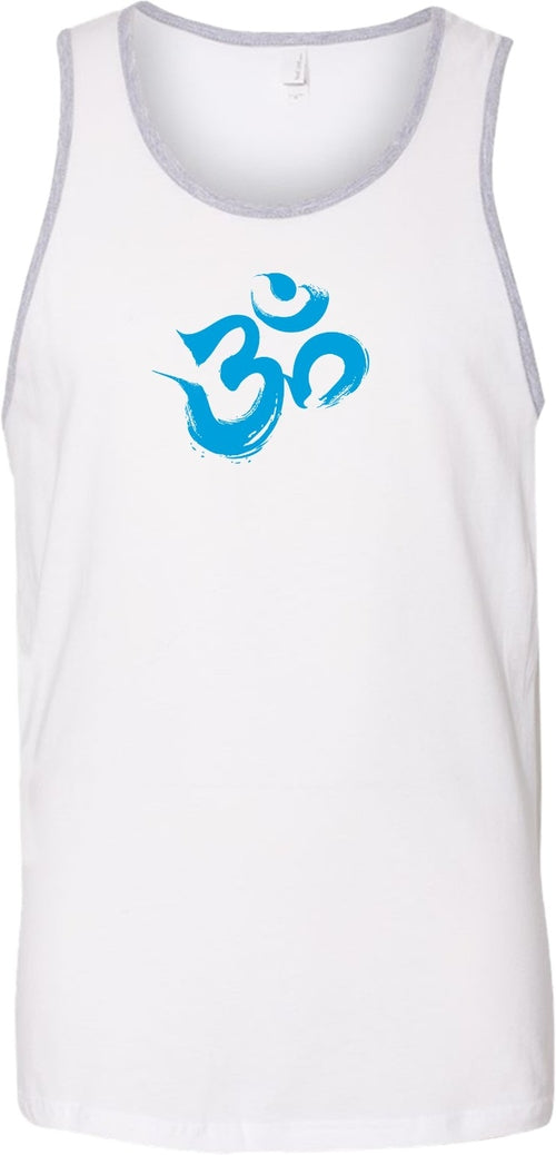 Aqua Brushstroke AUM Premium Yoga Tank Top