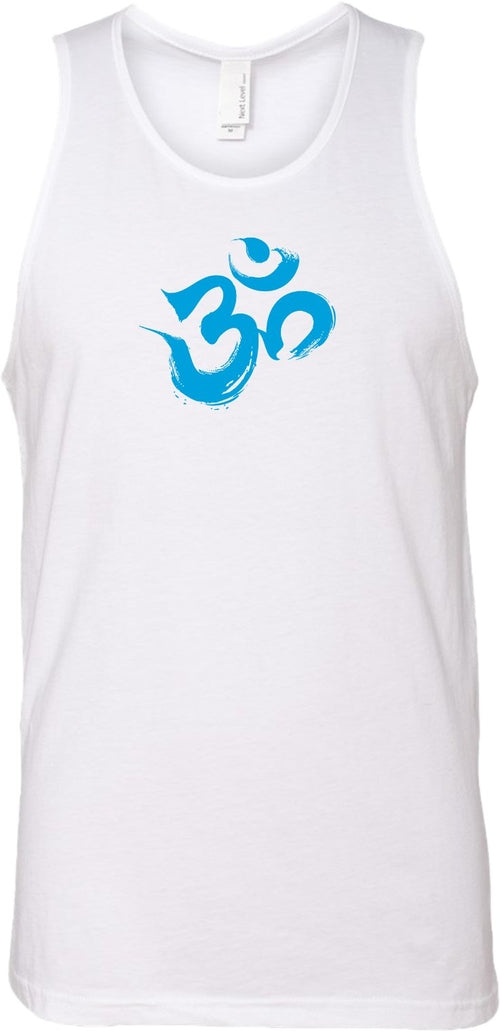 Aqua Brushstroke AUM Premium Yoga Tank Top