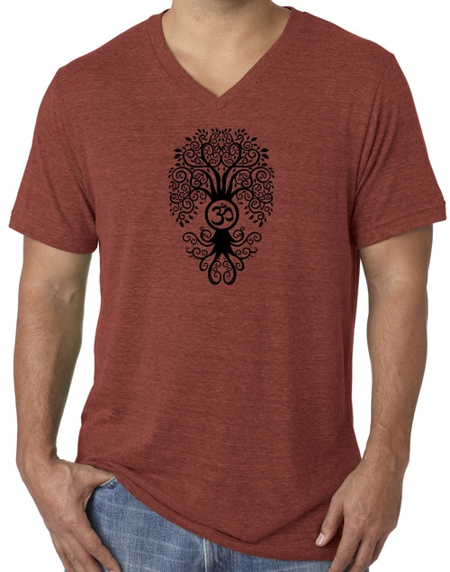 Bodhi Tree Tri Blend V-neck Tee Shirt