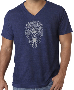 Bodhi Tree Tri Blend V-neck Tee Shirt