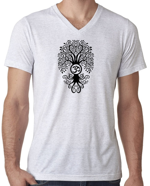 Bodhi Tree Tri Blend V-neck Tee Shirt
