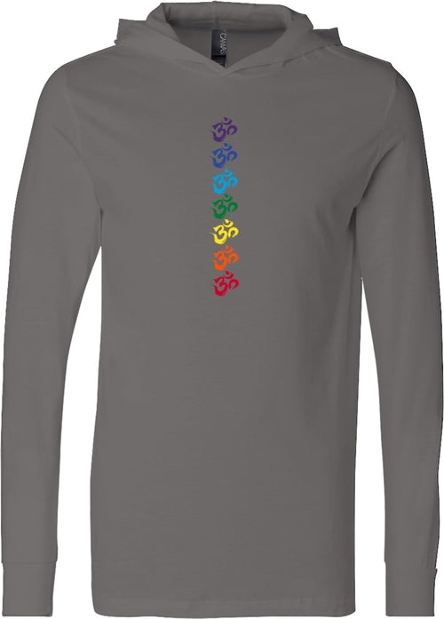 Chakra OMS Lightweight Yoga Hoodie Tee Shirt