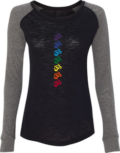 Chakra OMS Preppy Patch Elbow Yoga Tee Shirt