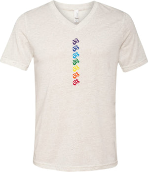 Chakra OMS Lightweight Triblend V-neck Yoga Tee