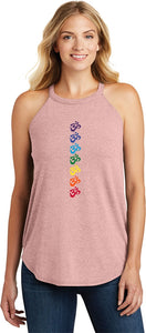 Chakra OMS Triblend Yoga Rocker Tank Top