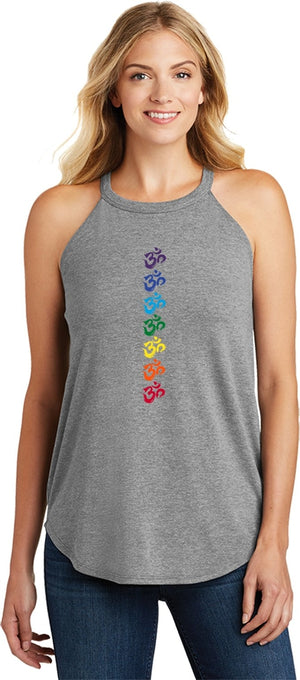 Chakra OMS Triblend Yoga Rocker Tank Top