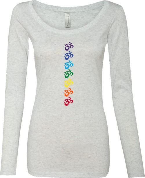 Chakra OMS Triblend Long Sleeve Yoga Tee Shirt