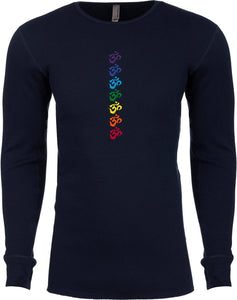 Chakra OMS Long Sleeve Thermal Yoga Tee Shirt