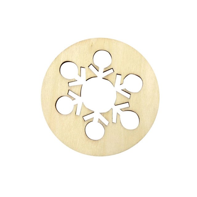 Christmas 10Pcs Wood Craft Ornament DIY Christmas