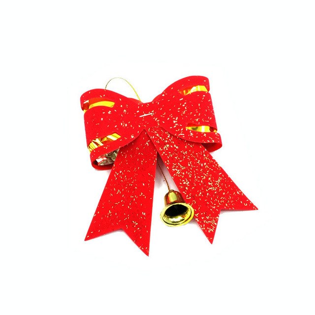 Christmas 5 X Red and Gold Christmas Tree Bows Bow