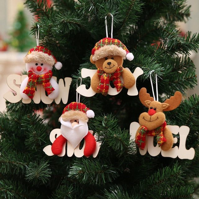 Christmas Christmas Tree Hanging Decor Letter Card