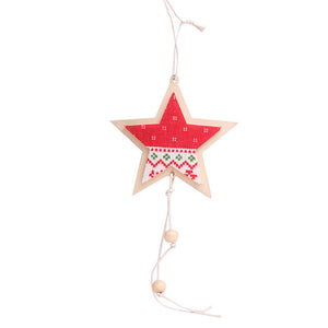 Christmas Christmas decoration wooden five-pointed