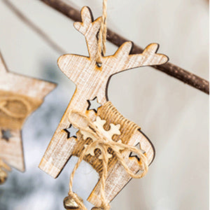 Christmas Decor Gifts Wooden Ornament Room Pendant