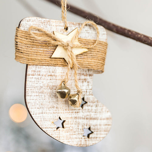 Christmas Decor Gifts Wooden Ornament Room Pendant