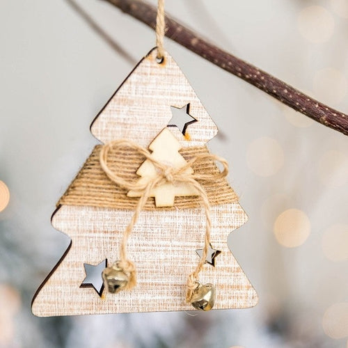 Christmas Decor Gifts Wooden Ornament Room Pendant